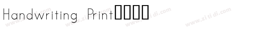 Handwriting Print字体转换